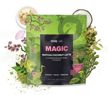 MAGIC - Kokosowa Matcha Latte dodająca energii i wspierająca koncentrację (120 g / 12 porcji)